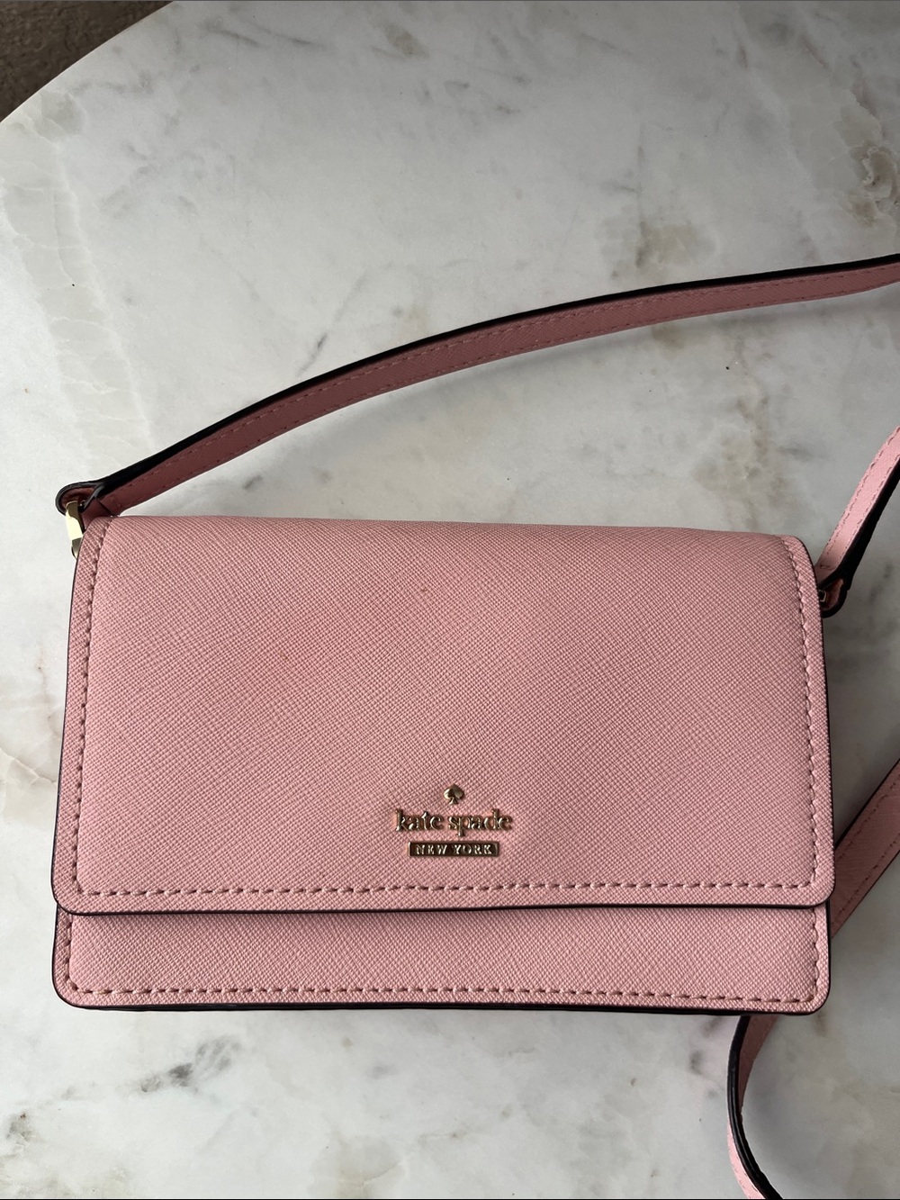 kate spade Light Pink Leather Crossbody Bag